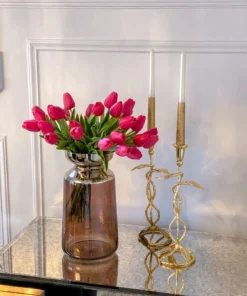 Inspire Me! Home Decor Brown And Gold Vase