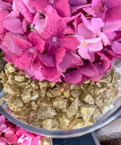 Inspire Me! Home Decor Jar Of Large Gold Chunk Vase Fillers