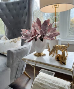 Inspire Me! Home Decor Gold Reindeer With Wreath