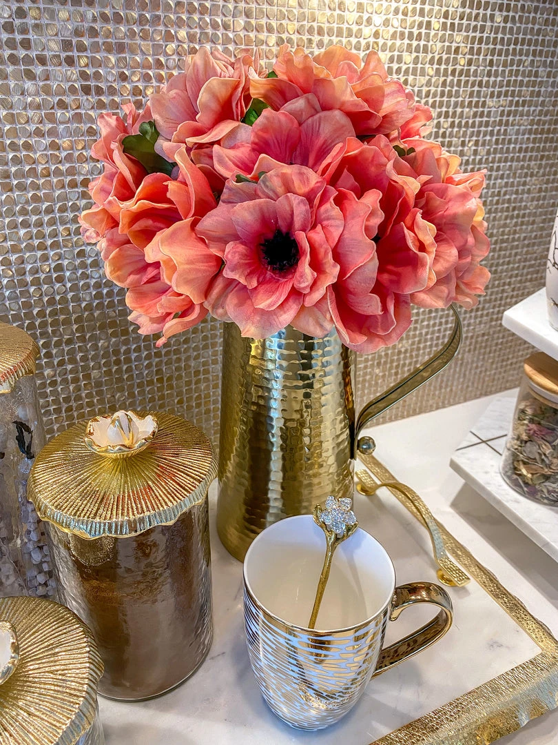 Inspire Me! Home Decor Gold Hammered Texture Pitcher (2 Sizes) 11 Inspire Me! Home Decor Gold Hammered Texture Pitcher (2 Sizes)