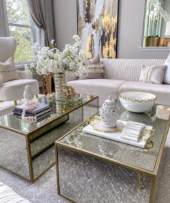 Inspire Me! Home Decor White Hammered Bird With Gold Accents