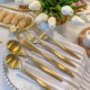 Inspire Me! Home Decor Matte Gold Flatware Set (4 Place Settings) 1 Inspire Me! Home Decor Matte Gold Flatware Set (4 Place Settings)