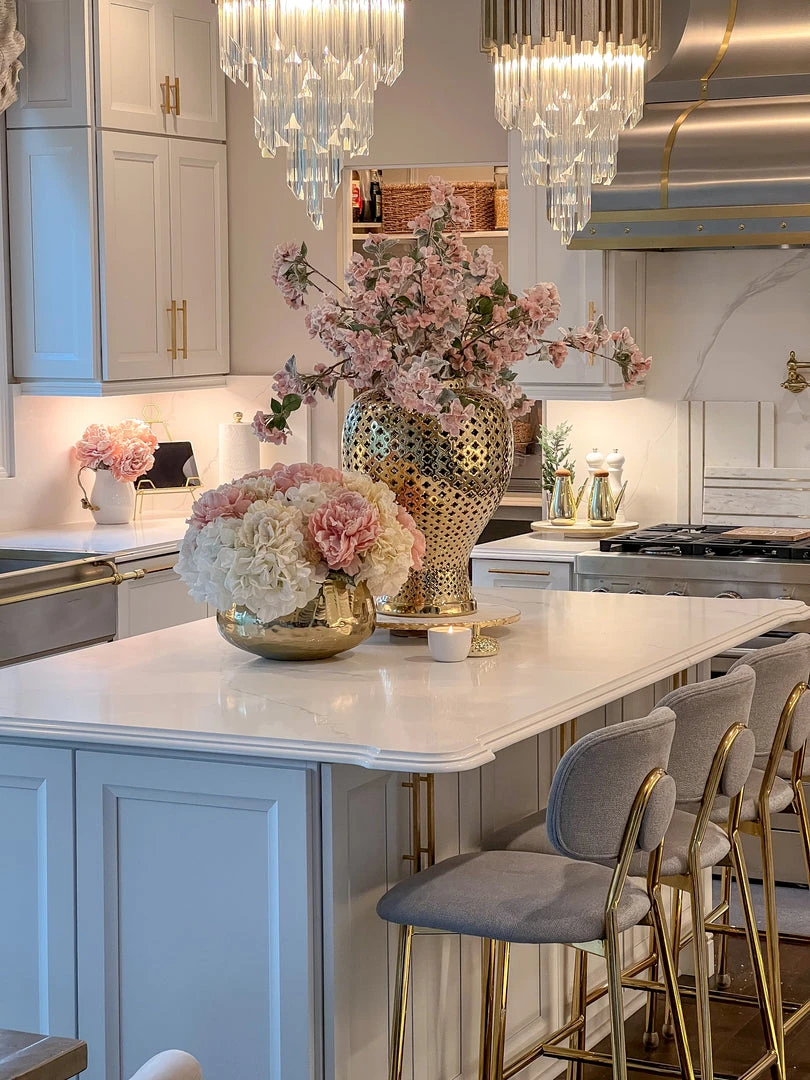 Inspire Me! Home Decor 35" Snow Sprinkled Cherry Blossom Stem Pink 6 Inspire Me! Home Decor 35" Snow Sprinkled Cherry Blossom Stem Pink