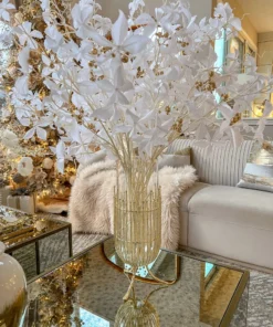 Inspire Me! Home Decor Vase With Vertical Cut Out Design And Glass Insert (2 Colors)