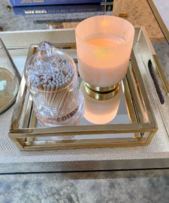 Inspire Me! Home Decor Glass Cloche With White Tip Matches 15 Inspire Me! Home Decor Glass Cloche With White Tip Matches