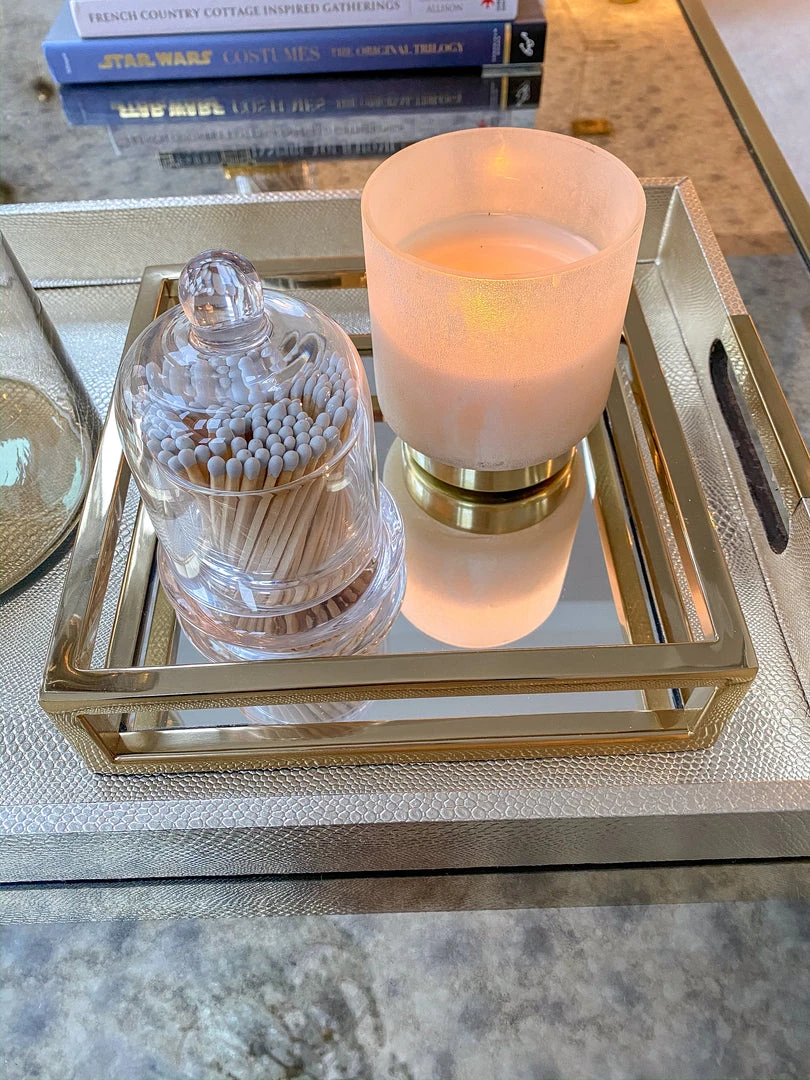 Inspire Me! Home Decor Glass Cloche With White Tip Matches 8 Inspire Me! Home Decor Glass Cloche With White Tip Matches