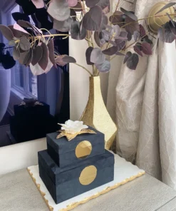 Inspire Me! Home Decor White And Gold Flower Decor 12 Inspire Me! Home Decor White And Gold Flower Decor