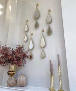 Inspire Me! Home Decor WALL ART & MIRRORS Teardrop Mirrors (Set Of 5) (2 Colors) 25 Inspire Me! Home Decor WALL ART & MIRRORS Teardrop Mirrors (Set Of 5) (2 Colors)