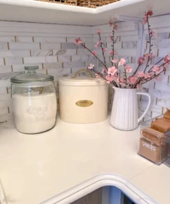 Inspire Me! Home Decor Breadbox With Gold Handle