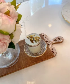 Inspire Me! Home Decor Mango Wood Scroll Handle Serving Trays (2 Styles)