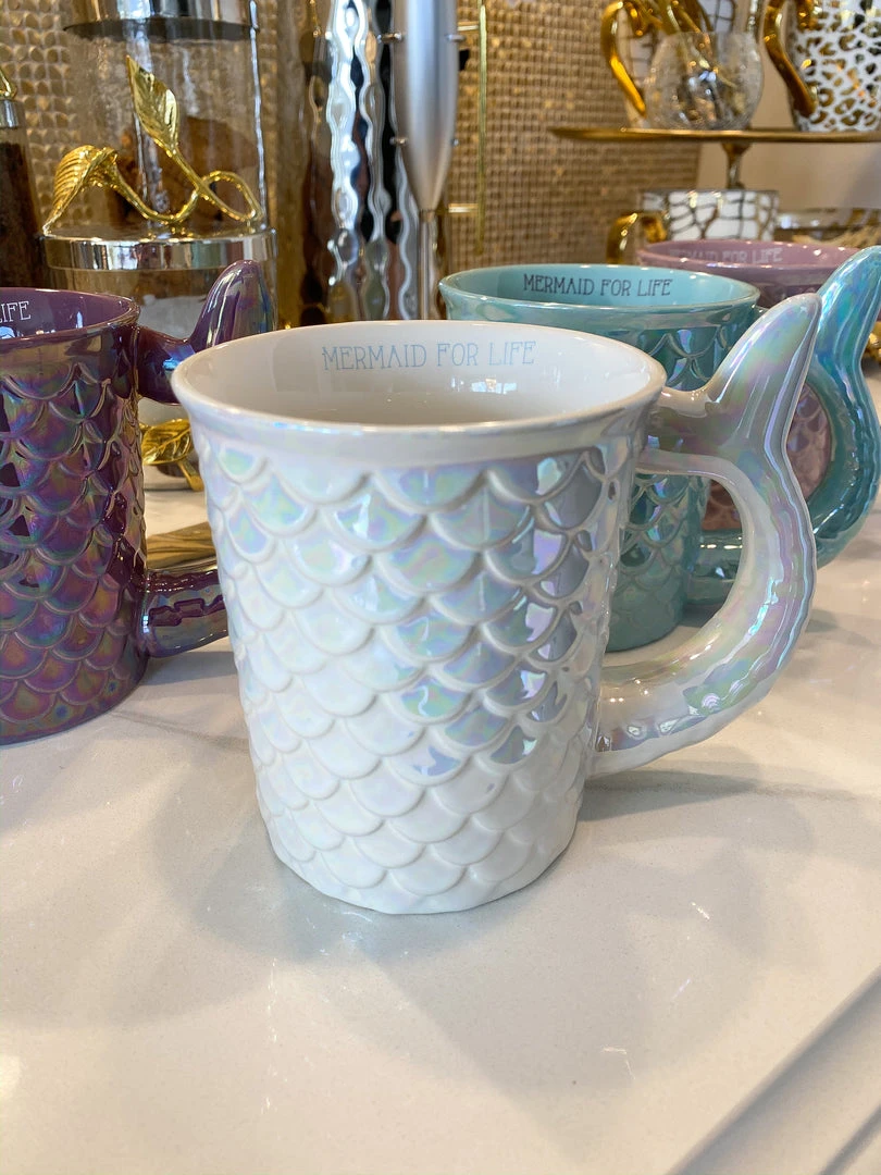 Inspire Me! Home Decor Set Of 4 Mermaid Mugs KITCHEN 5 Inspire Me! Home Decor Set Of 4 Mermaid Mugs KITCHEN
