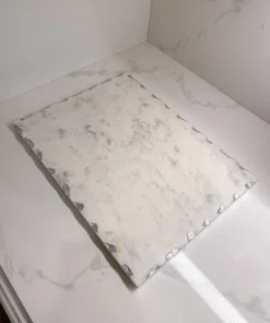 Inspire Me! Home Decor Marble Tray With Metallic Edge (2 Colors) 23 Inspire Me! Home Decor Marble Tray With Metallic Edge (2 Colors)