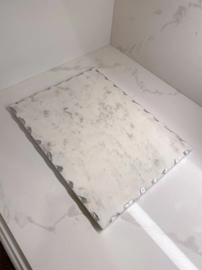 Inspire Me! Home Decor Marble Tray With Metallic Edge (2 Colors) 10 Inspire Me! Home Decor Marble Tray With Metallic Edge (2 Colors)