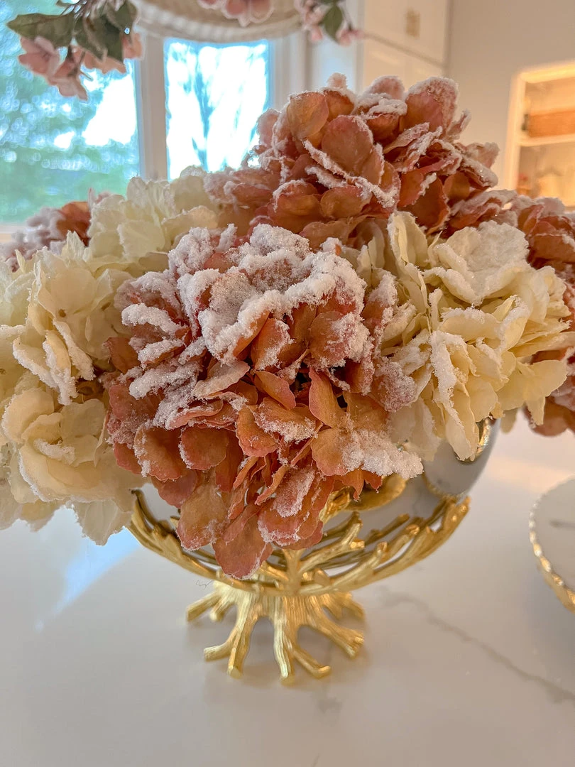 Inspire Me! Home Decor 27" Pink Snow Sprinkle Hydrangea Stem 5 Inspire Me! Home Decor 27" Pink Snow Sprinkle Hydrangea Stem