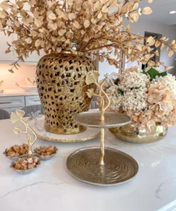 Inspire Me! Home Decor Two-Tone Dragonfly Serving Bowl Gold 7 Inspire Me! Home Decor Two-Tone Dragonfly Serving Bowl Gold