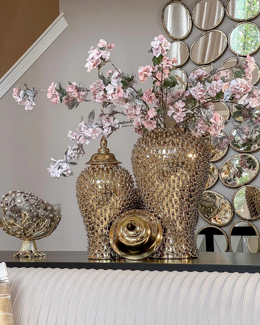 Inspire Me! Home Decor 35" Snow Sprinkled Cherry Blossom Stem Pink 5 Inspire Me! Home Decor 35" Snow Sprinkled Cherry Blossom Stem Pink