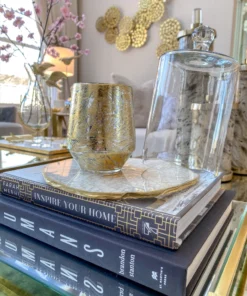 Inspire Me! Home Decor Metallic Gold And Silver Paloma Flower Scented Candle 11 Inspire Me! Home Decor Metallic Gold And Silver Paloma Flower Scented Candle