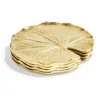 Inspire Me! Home Decor Golden Lily Leaf Coasters, Set Of 4 2 Inspire Me! Home Decor Golden Lily Leaf Coasters, Set Of 4
