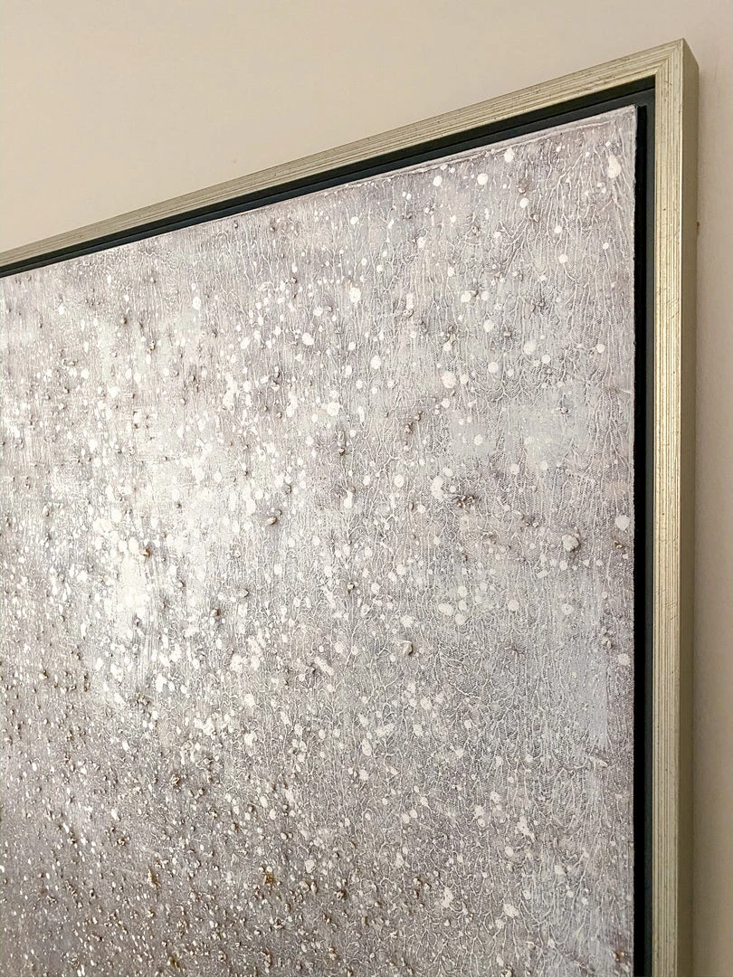 Inspire Me! Home Decor Silver Shimmer Wall Art 6 Inspire Me! Home Decor Silver Shimmer Wall Art