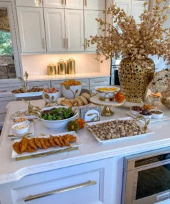 Inspire Me! Home Decor White Ceramic Tray With Serving Bowls And Gold Leaf 9 Inspire Me! Home Decor White Ceramic Tray With Serving Bowls And Gold Leaf