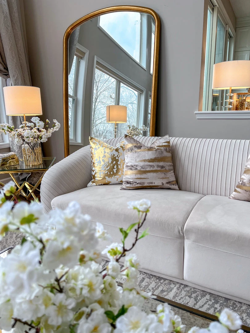 Cloud9d PILLOWS, RUGS, & THROWS Elise Ivory Gold Pillow - 20" X 20" 12 Cloud9d PILLOWS, RUGS, & THROWS Elise Ivory Gold Pillow - 20" X 20"