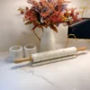 Inspire Me! Home Decor Marble Rolling Pin With Light Wood Handles And Stand 2 Inspire Me! Home Decor Marble Rolling Pin With Light Wood Handles And Stand