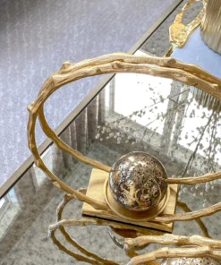 Inspire Me! Home Decor Circular Gold Metal Candle Holder (2 Sizes) 9 Inspire Me! Home Decor Circular Gold Metal Candle Holder (2 Sizes)