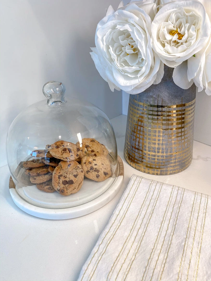 Inspire Me! Home Decor Glass Dome With Wood And Marble Base 3 Inspire Me! Home Decor Glass Dome With Wood And Marble Base