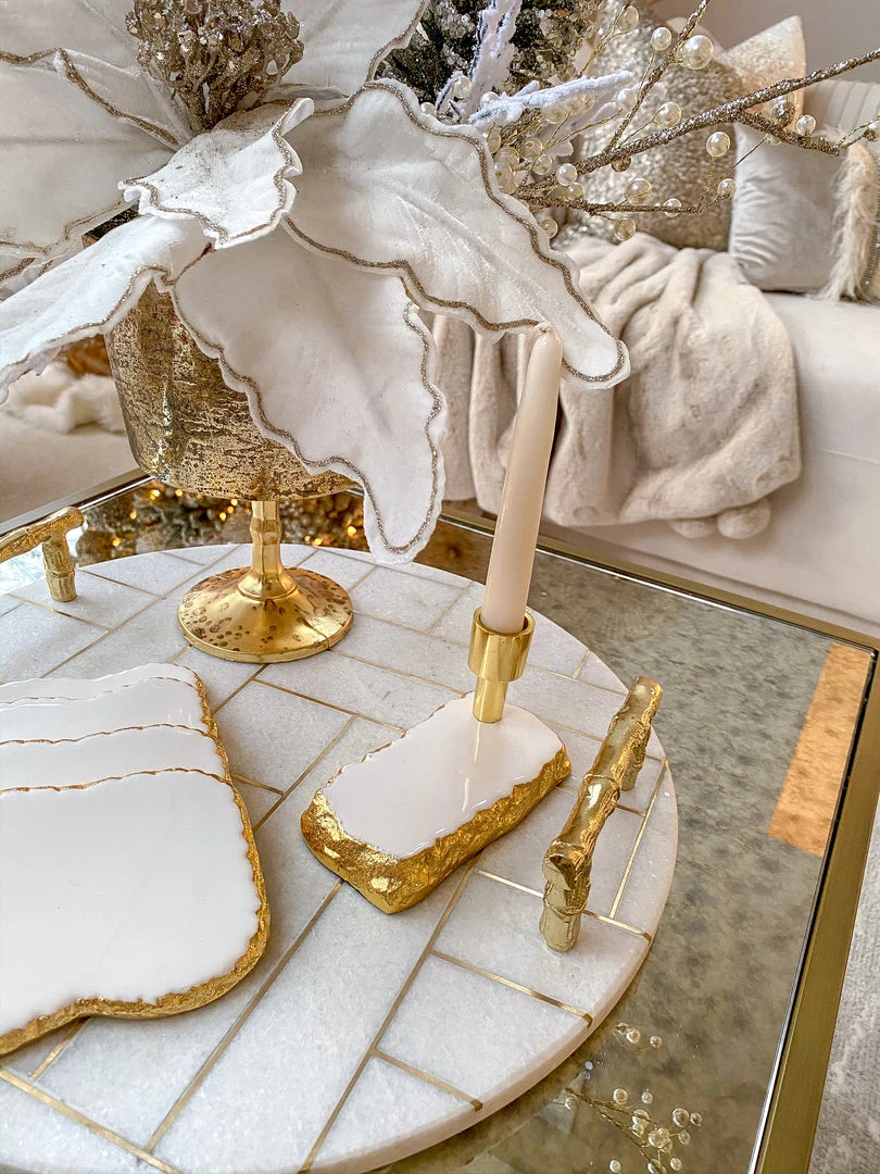 Inspire Me! Home Decor White Enameled Metal Candle Holder (2 Colors) 6 Inspire Me! Home Decor White Enameled Metal Candle Holder (2 Colors)