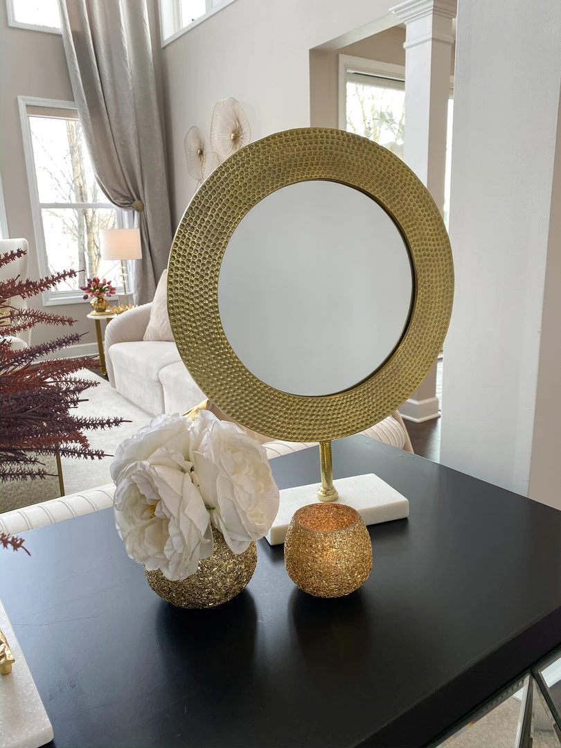 Inspire Me! Home Decor Gold Jeweled Votive (2 Sizes) 6 Inspire Me! Home Decor Gold Jeweled Votive (2 Sizes)