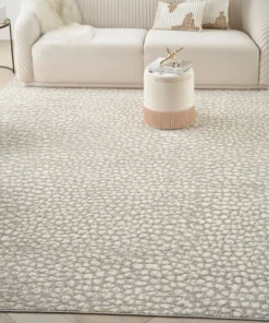 Nourison PILLOWS, RUGS, & THROWS Inspire Me! Home Decor Joli Area Rug - Ivory/Beige/Grey (3 Sizes)