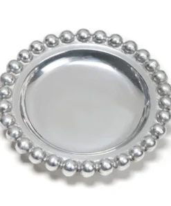 Inspire Me! Home Decor Beaded Round Decorative Plate (2 Colors) 20 Inspire Me! Home Decor Beaded Round Decorative Plate (2 Colors)