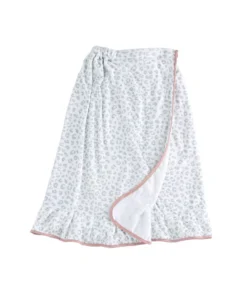 Inspire Me! Home Decor BATHROOM Grey Leopard Print Towel Wrap