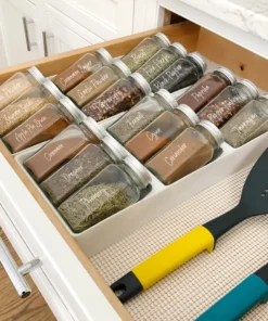 Inspire Me! Home Decor KITCHEN Black And White Script Spice Labels 5 Inspire Me! Home Decor KITCHEN Black And White Script Spice Labels