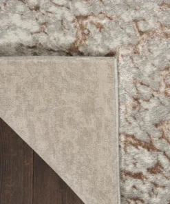 Nourison Metallic Abstract Area Rug Style 2 - Grey/Mocha (4 Sizes) PILLOWS, RUGS, & THROWS