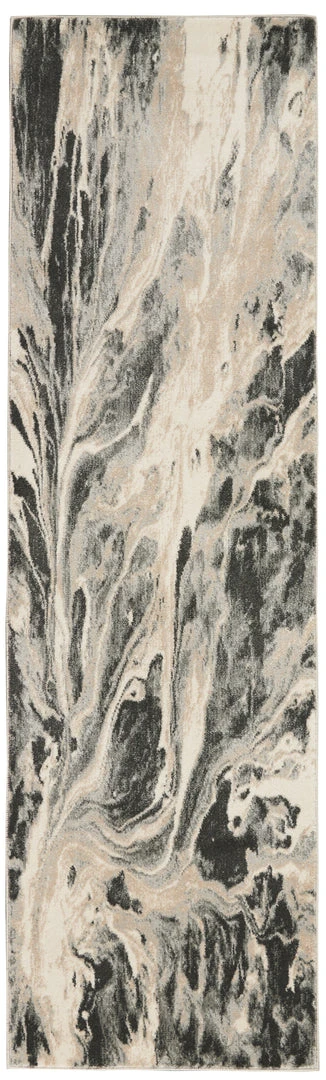 Nourison PILLOWS, RUGS, & THROWS Elegance Area Rug - Charcoal/Grey/Beige (10 Sizes) 7 Nourison PILLOWS, RUGS, & THROWS Elegance Area Rug - Charcoal/Grey/Beige (10 Sizes)